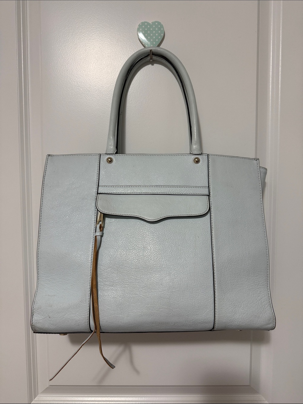Rebecca Minkoff Pale Blue Leather Tote